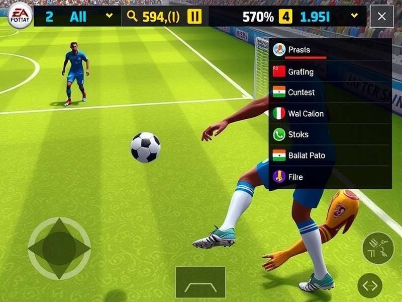 FIFA Pro Titan 8 gameplay screenshot showing realistic football action